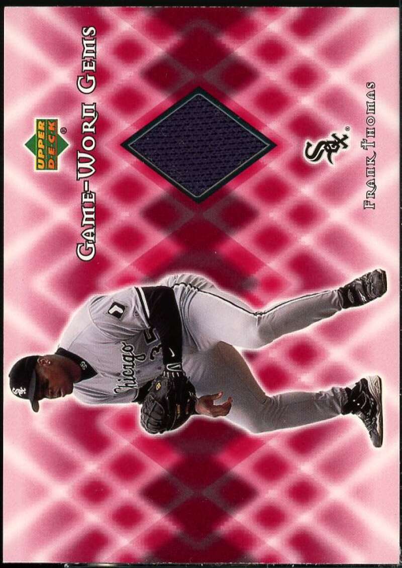 Frank Thomas Card 2002 Upper Deck Game Worn Gems #GFT  Image 1