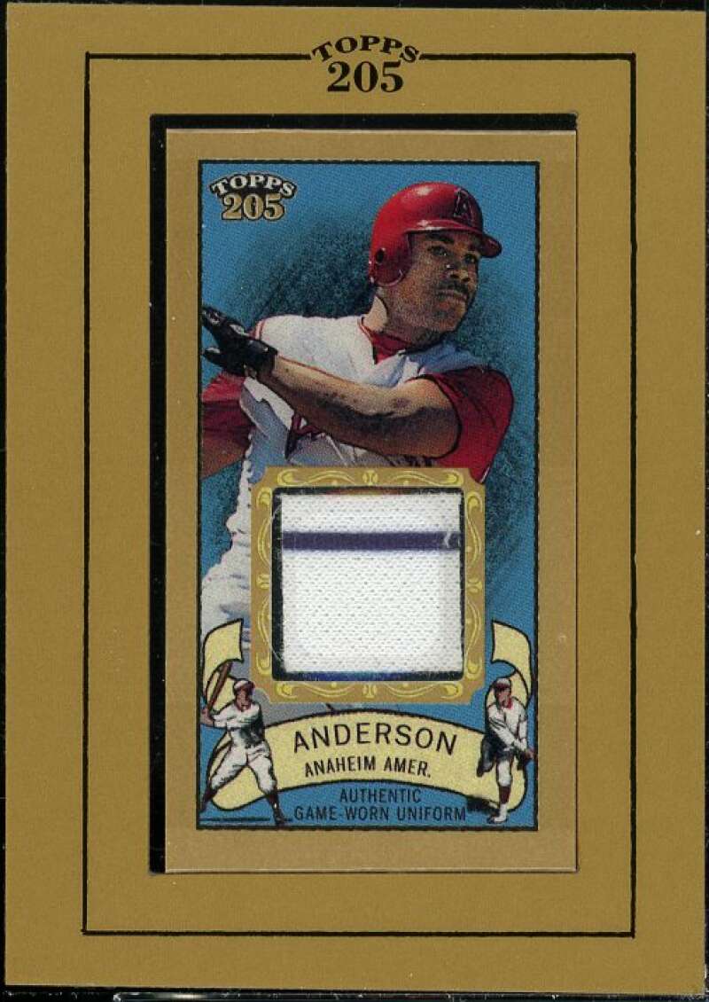 Garret Anderson Card 2003 Topps 205 Relics #GA  Image 1