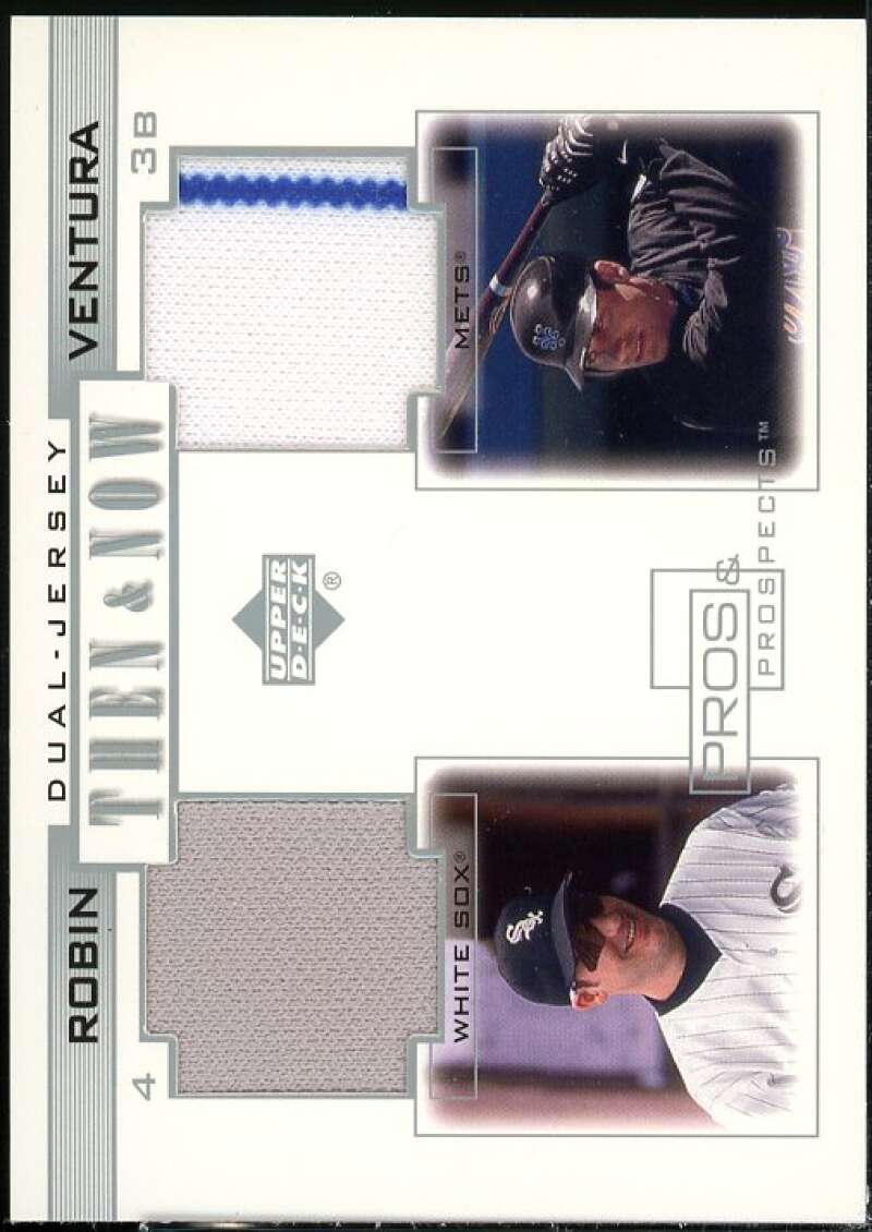 Robin Ventura 2001 Upper Deck Pros and Prospects Then and Now Game Jersey #TNRV  Image 1