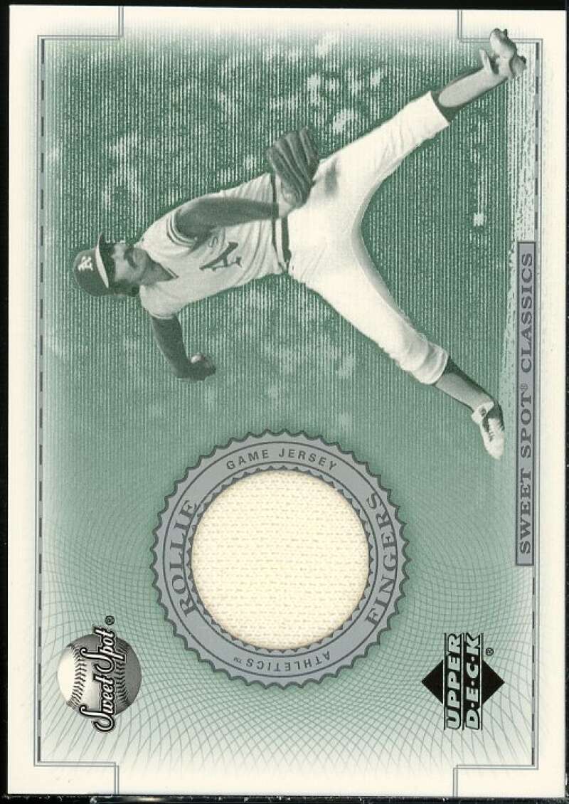 Rollie Fingers Card 2002 Sweet Spot Classics Game Jersey #JRF  Image 1