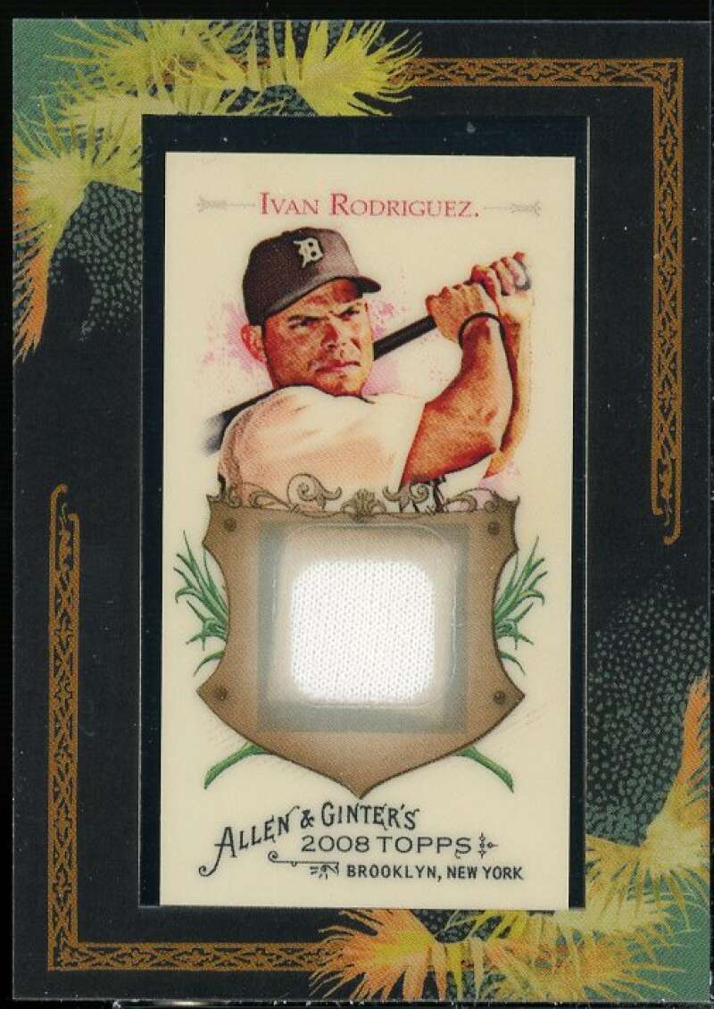 Ivan Rodriguez Card 2008 Topps Allen and Ginter Relics #IR1  Image 1