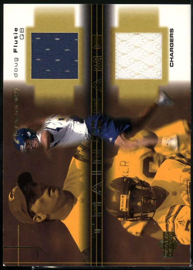 Doug Flutie Card 2001 Upper Deck Ovation Train for the Game Jerseys #TGDF  Image 1