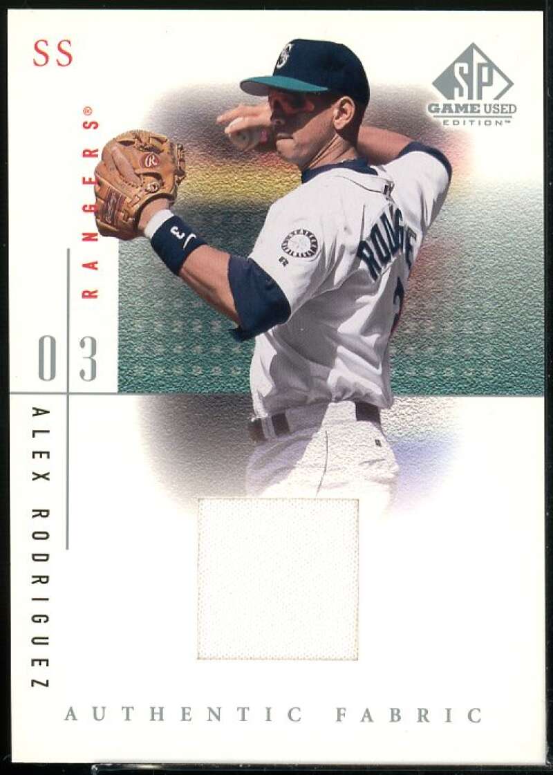 Alex Rodriguez Card 2001 SP Game Used Edition Authentic Fabric #ARH  Image 1