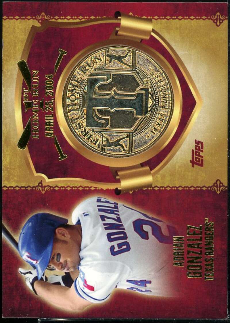 Adrian Gonzalez Card 2015 Topps First Home Run Medallions #FHRMAG  Image 1