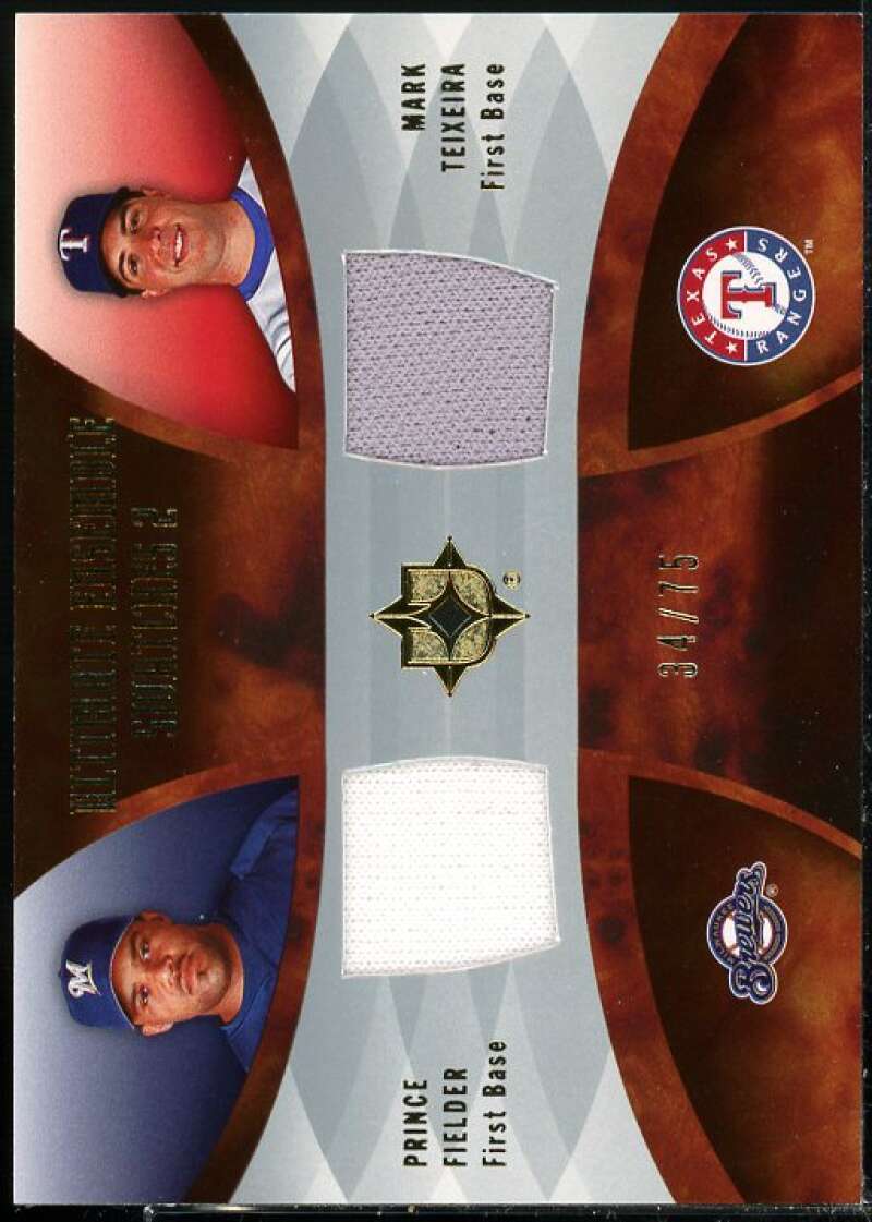 Fielder Teixeira 2007 Ultimate Collection Ultimate Ensemble Dual Swatches #FT  Image 1