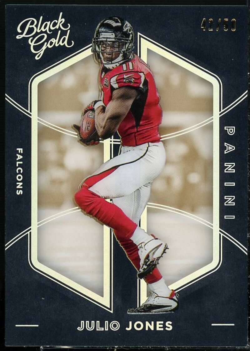 Julio Jones Card 2016 Panini Black Gold Holo White Gold #33  Image 1