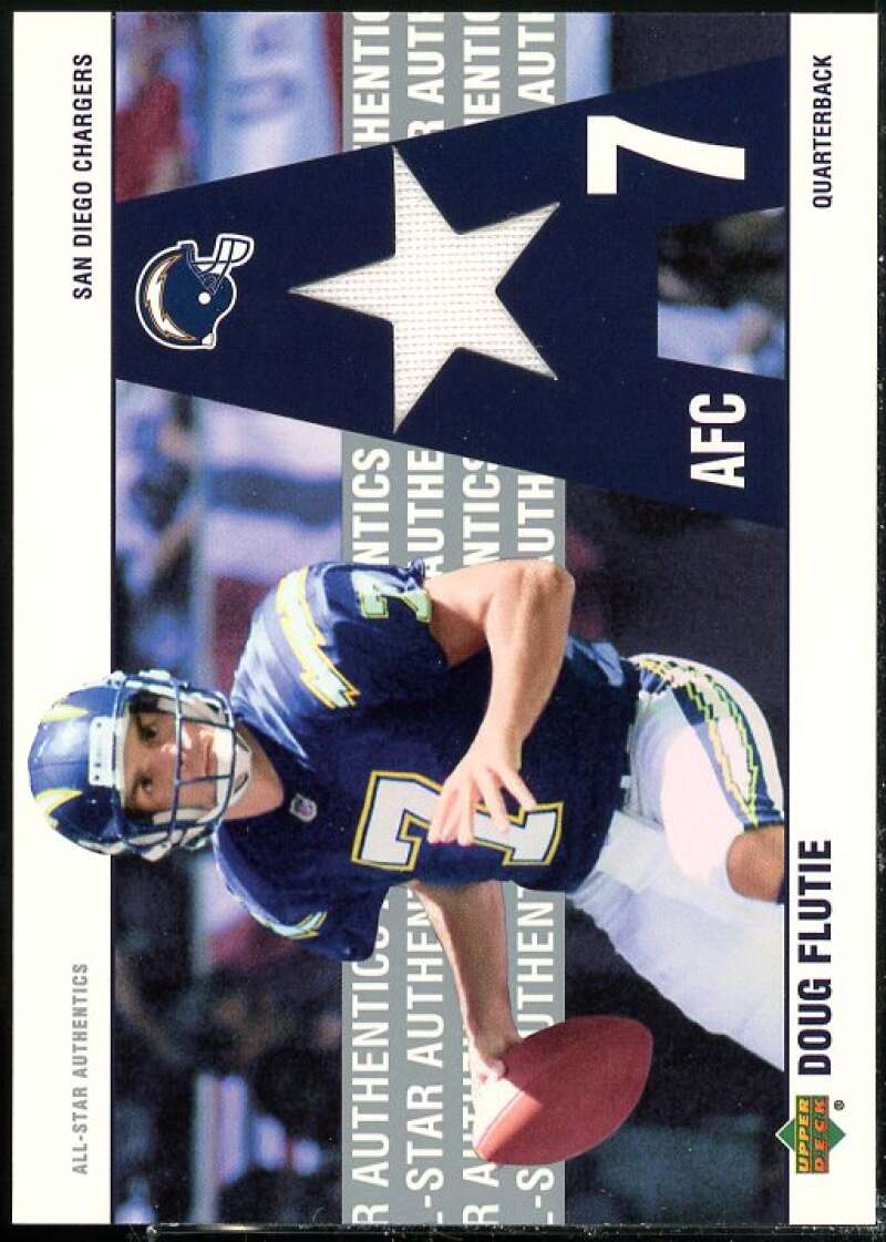 Doug Flutie Card 2002 UD Authentics All-Star Authentics #AADF  Image 1