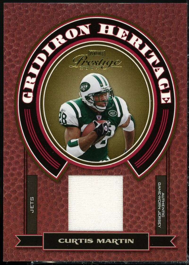 Curtis Martin Card 2004 Playoff Prestige Gridiron Heritage Jerseys #GH14  Image 1