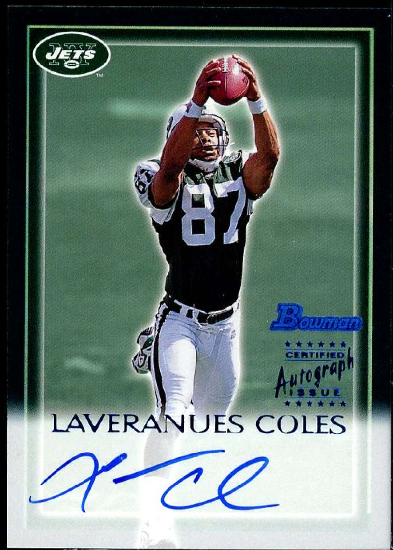 Laveranues Coles Card 2000 Bowman Autographs #LC  Image 1