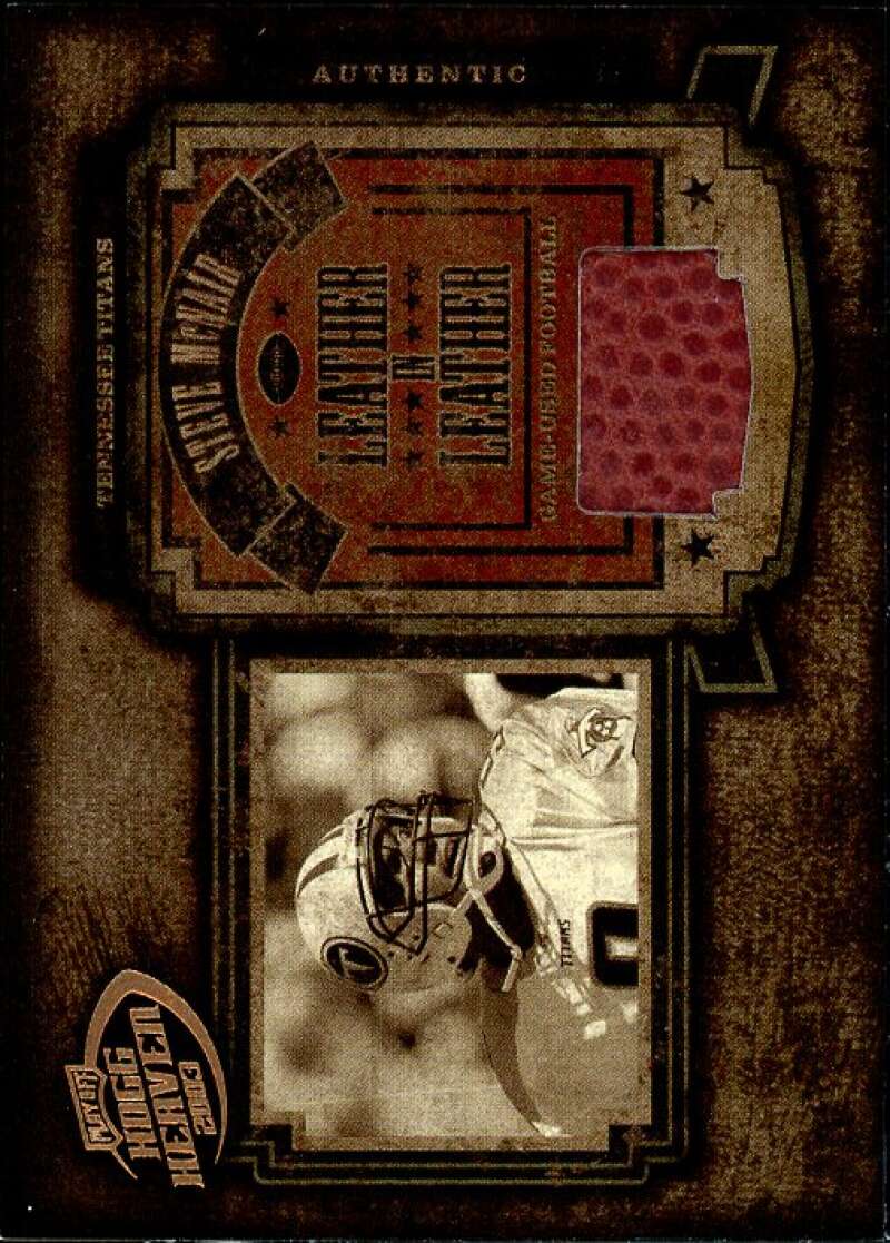 Steve McNair Card 2003 Playoff Hogg Heaven Leather in Leather #LL3  Image 1