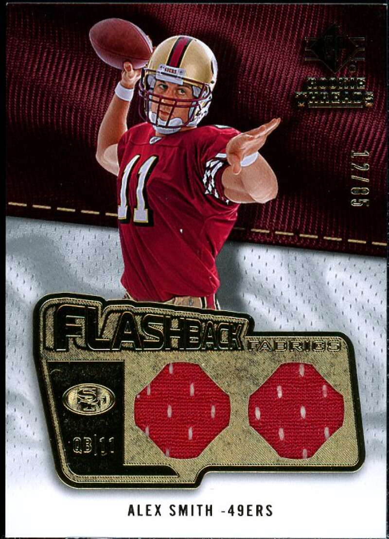 Alex Smith Card 2008 SP Rookie Threads Flashback Fabrics 85-90 #FFAS  Image 1