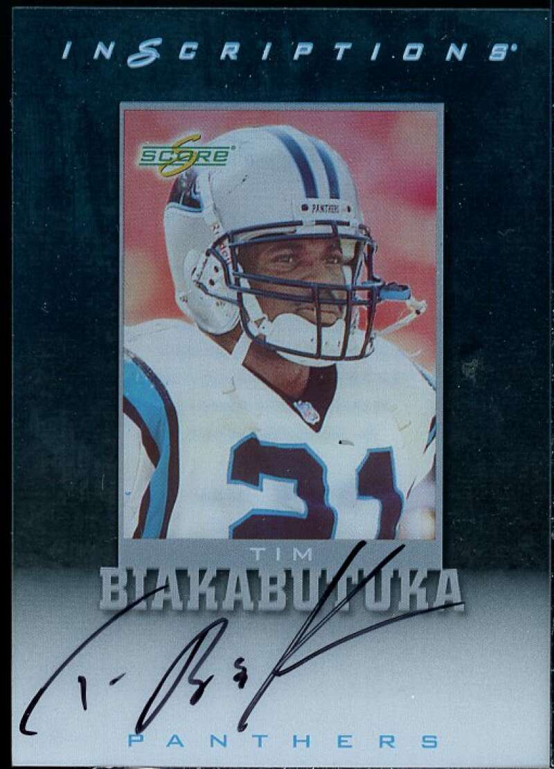 Tim Biakabutuka Card 1999 Score Supplemental Inscriptions #TB21  Image 1