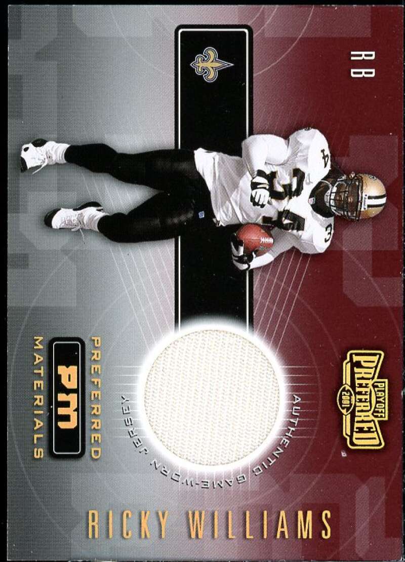 Ricky Williams Card 2001 Playoff Preferred Materials #24  Image 1