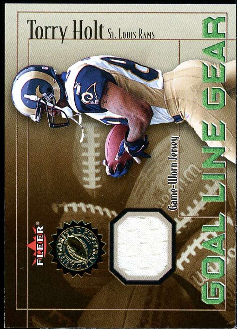 Torry Holt Card 2001 Fleer Authority Goal Line Gear #20  Image 1