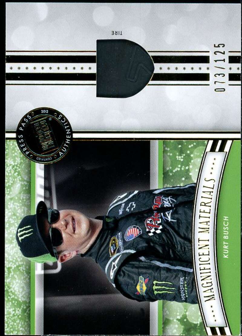 Kurt Busch Card 2012 Press Pass Fanfare Magnificent Materials Gold #MMKUB  Image 1