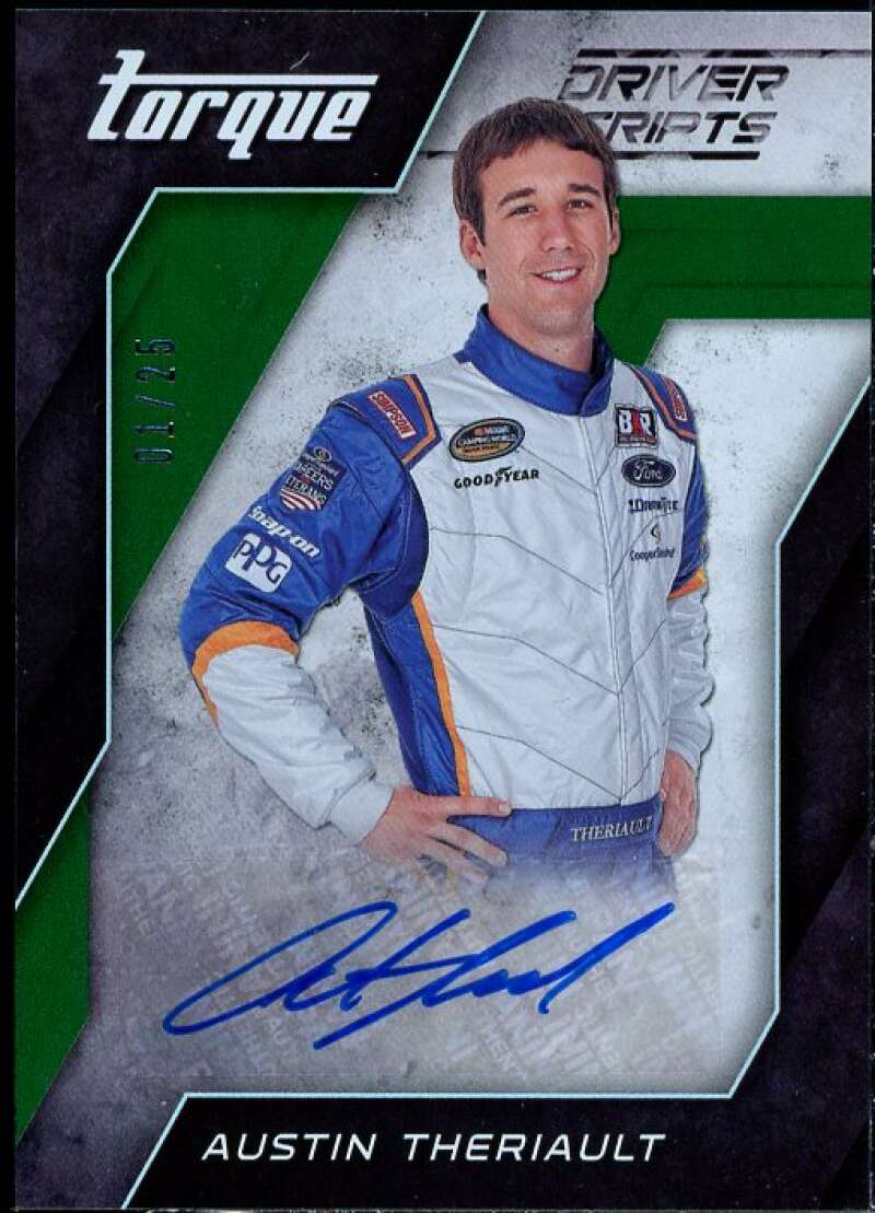 Austin Theriault Card 2016 Panini Torque Driver Scripts Green #35  Image 1