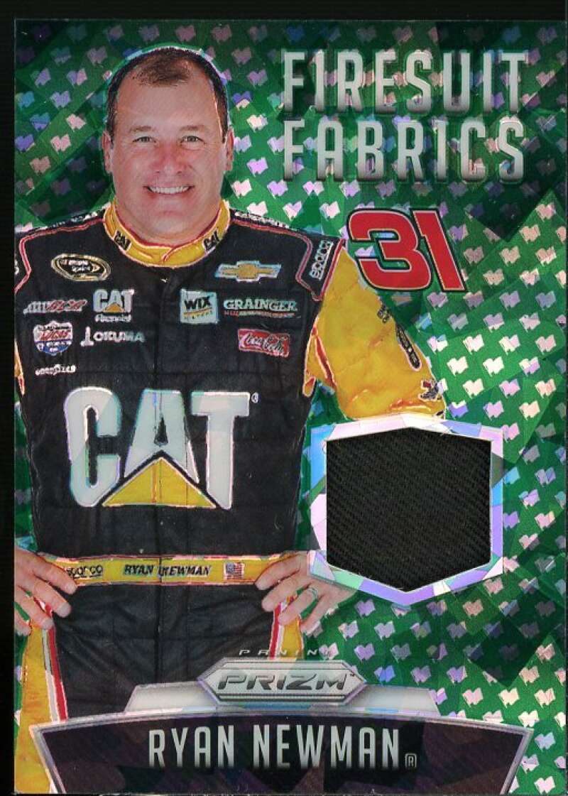 Ryan Newman Card 2016 Panini Prizm Firesuit Fabrics Prizms Green Flag #14  Image 1