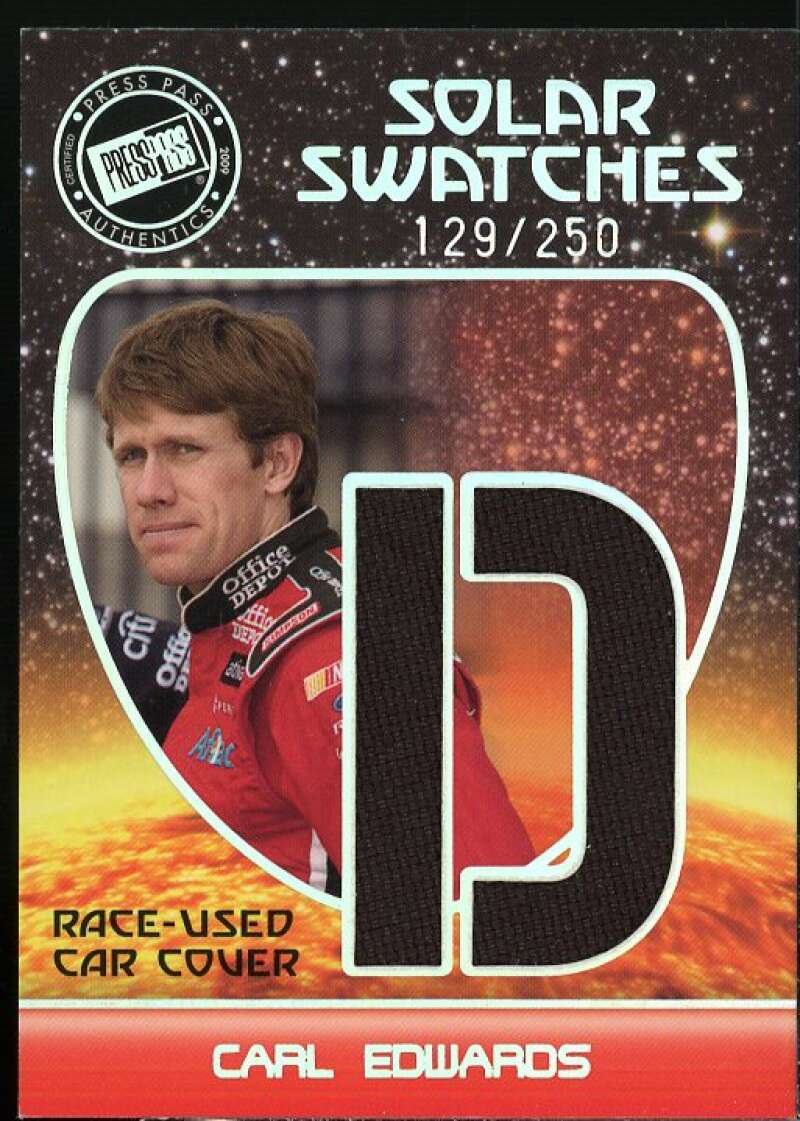 Carl Edwards Card 2009 Press Pass Eclipse Solar Swatches #SSCE6  Image 1