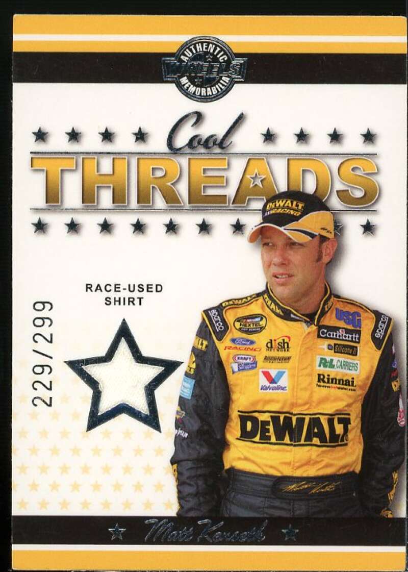 Matt Kenseth Card 2007 Wheels American Thunder Cool Threads #CT15  Image 1