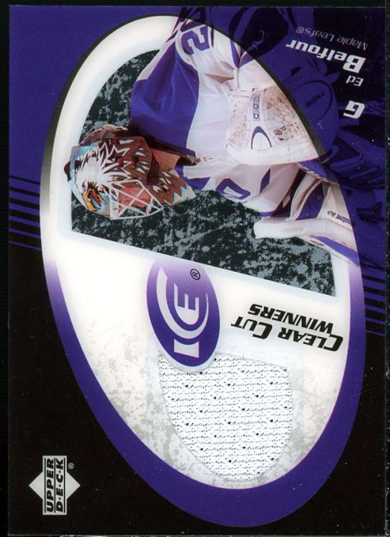 Ed Belfour Card 2003-04 Upper Deck Ice Clear Cut Winners #CCEB  Image 1