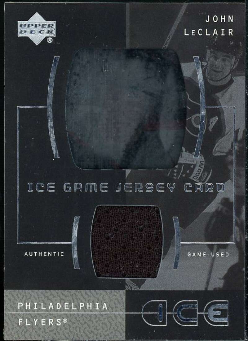 John LeClair Card 2000-01 Upper Deck Ice Game Jerseys #ILE  Image 1