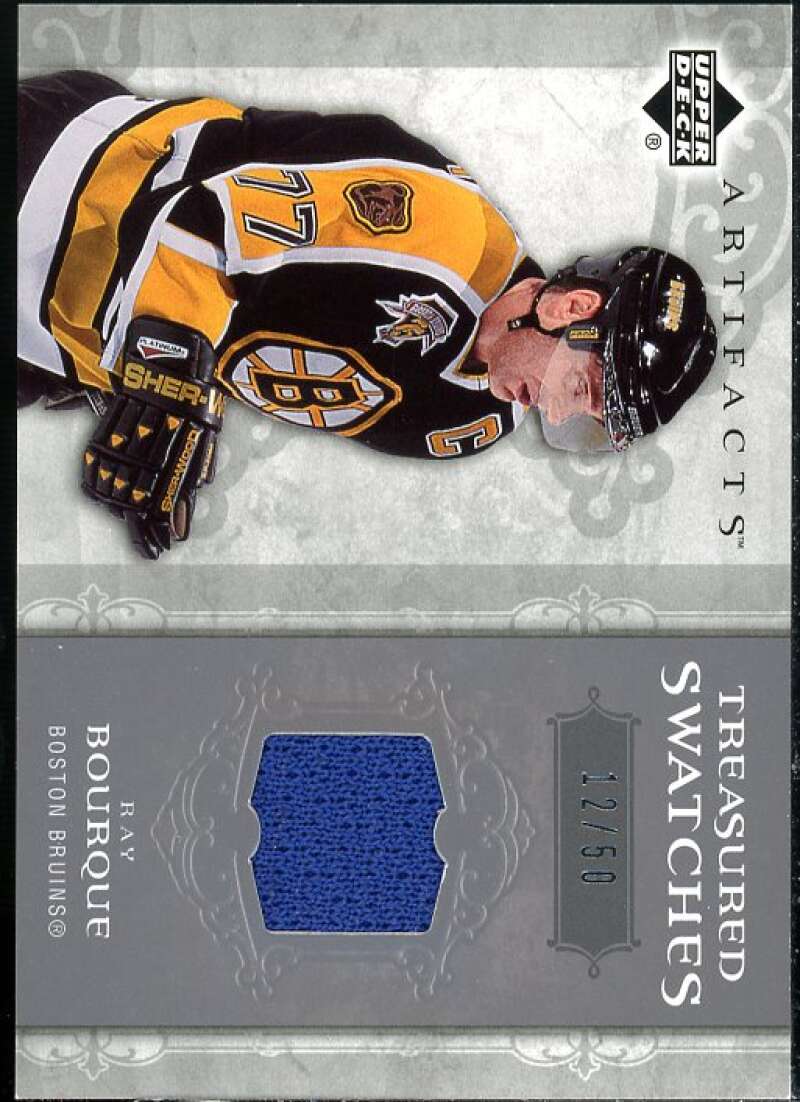 Ray Bourque Card 2006-07 Artifacts Treasured Swatches Silver #TSRB  Image 1