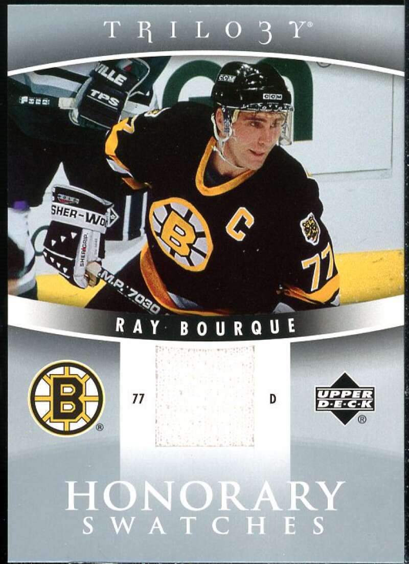 Ray Bourque Card 2006-07 Upper Deck Trilogy Honorary Swatches #HSBO  Image 1