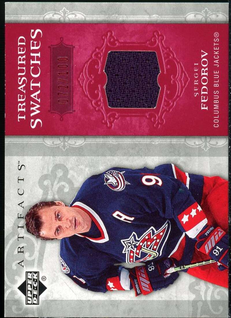 Sergei Fedorov Card 2006-07 Artifacts Treasured Swatches Red #TSSF  Image 1