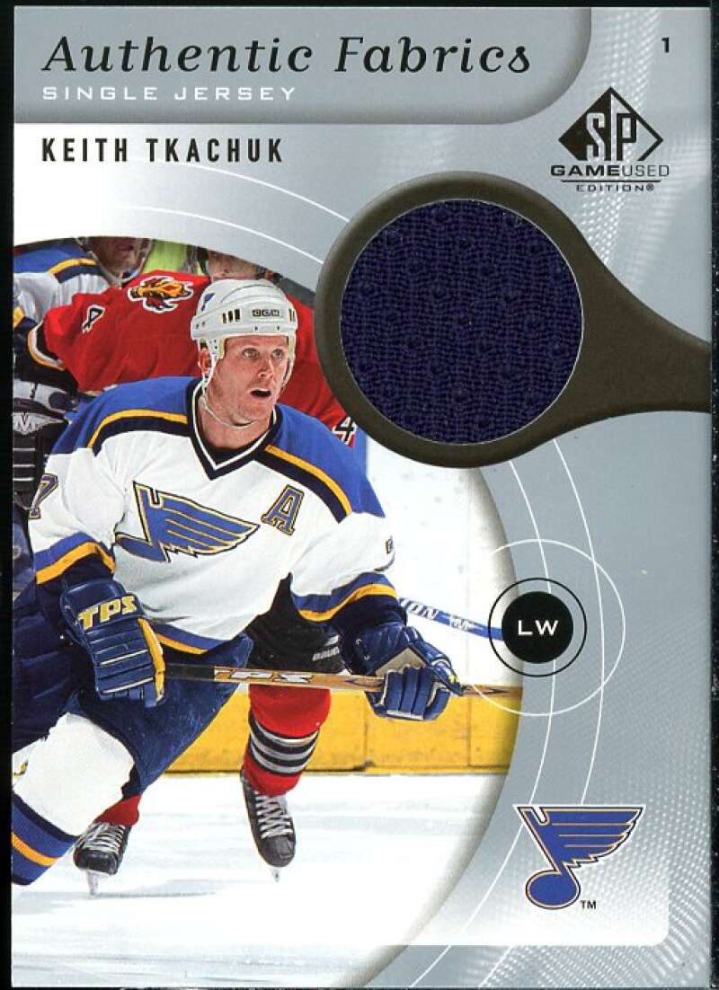 Keith Tkachuk Card 2005-06 SP Game Used Authentic Fabrics #AFKT  Image 1