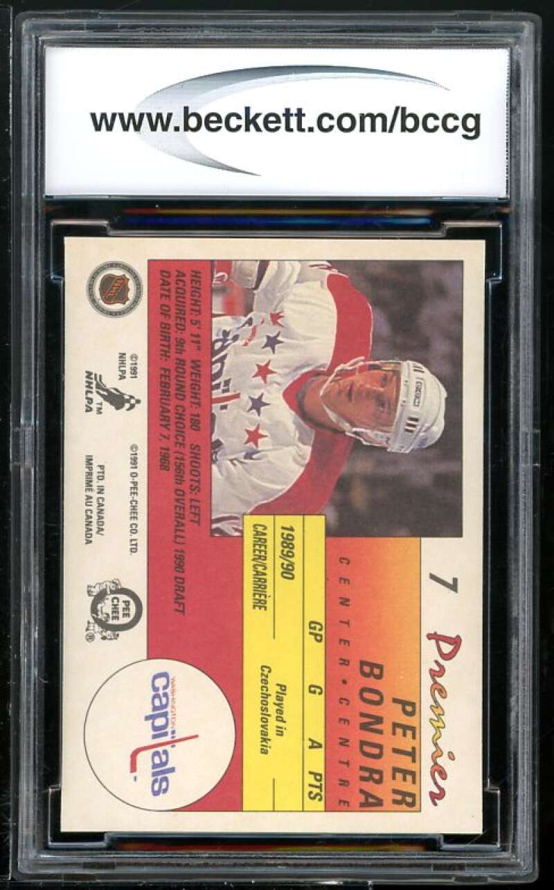 Peter Bondra Rookie Card 1990-91 OPC Premier BGS BCCG 10 Image 2