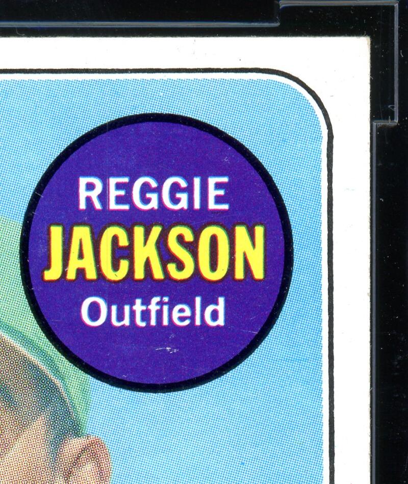 1969 Topps #260 Reggie Jackson Rookie Card BGS BCCG 9 Near Mint+ Image 4