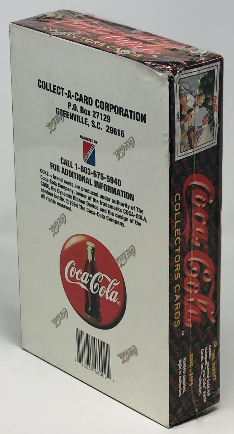 1993 Collect A Card Coca-Cola Series 2 Collectors Card Box  Image 2