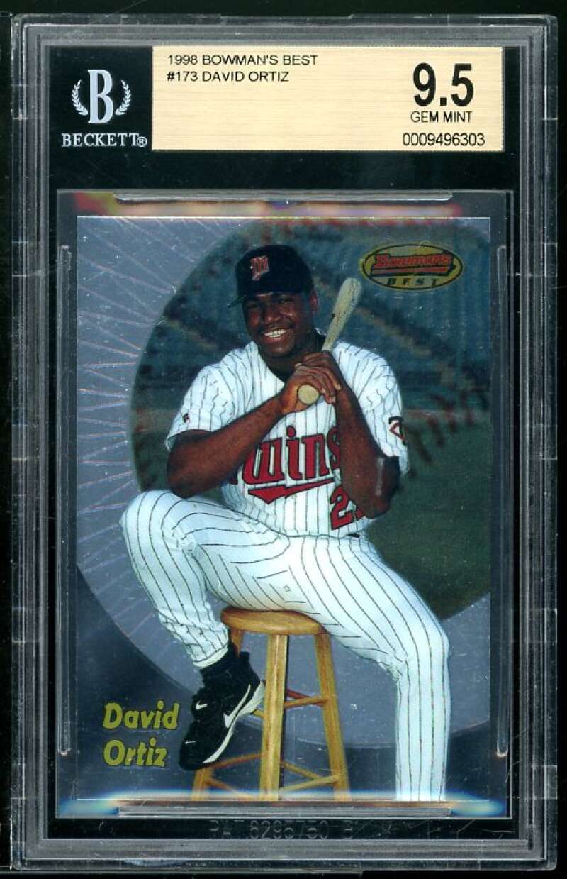 David Ortiz Rookie Card 1998 Bowman's Best #173 BGS 9.5 Image 1