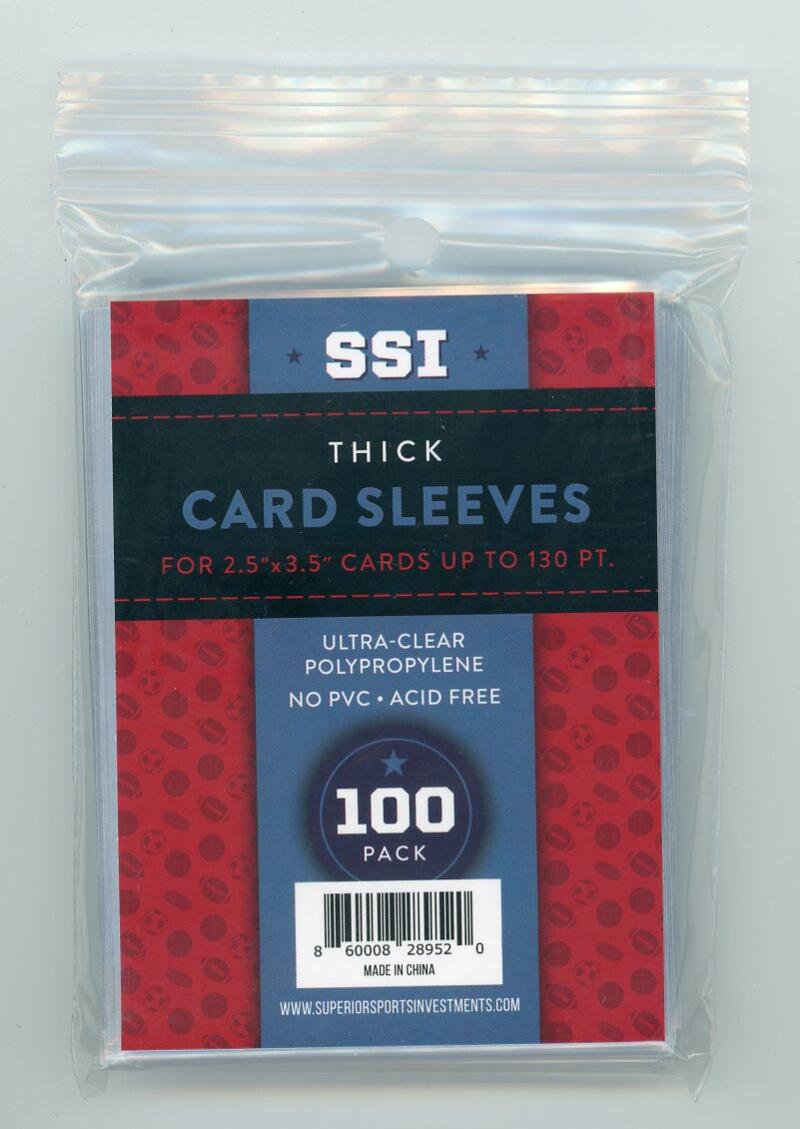 Superior Sports Investments SSI 1 Pack Sports Card 100 ct Thick Soft Sleeves  Image 6