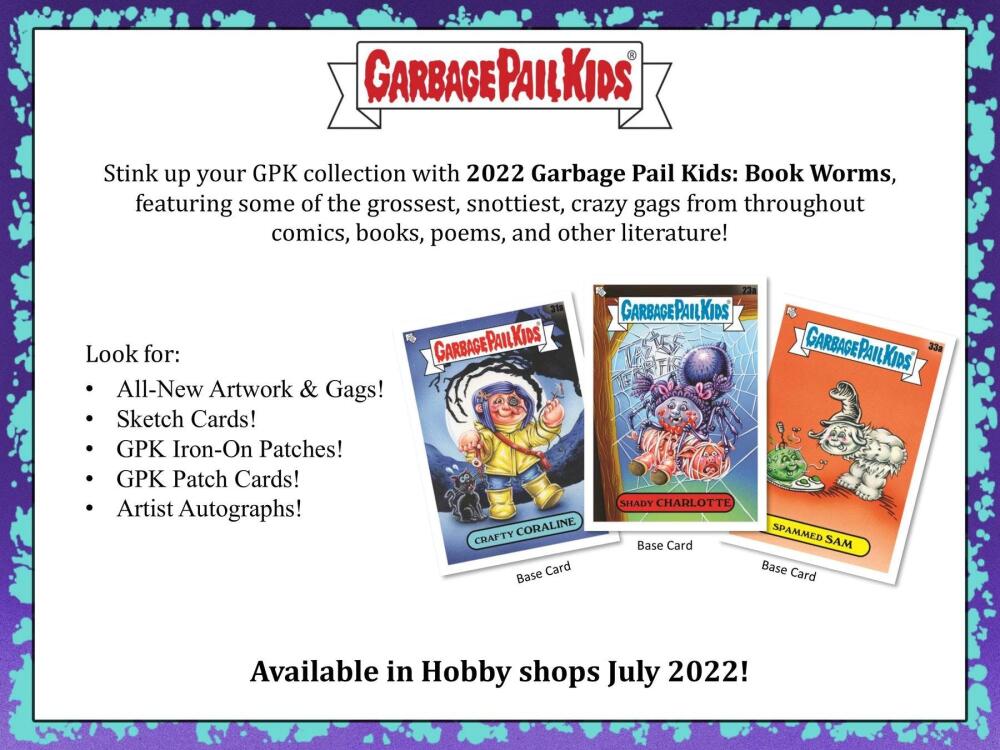 2022 Topps Garbage Pail Kids Book Worms Series 1 Hobby Collectors Edition Box  Image 3