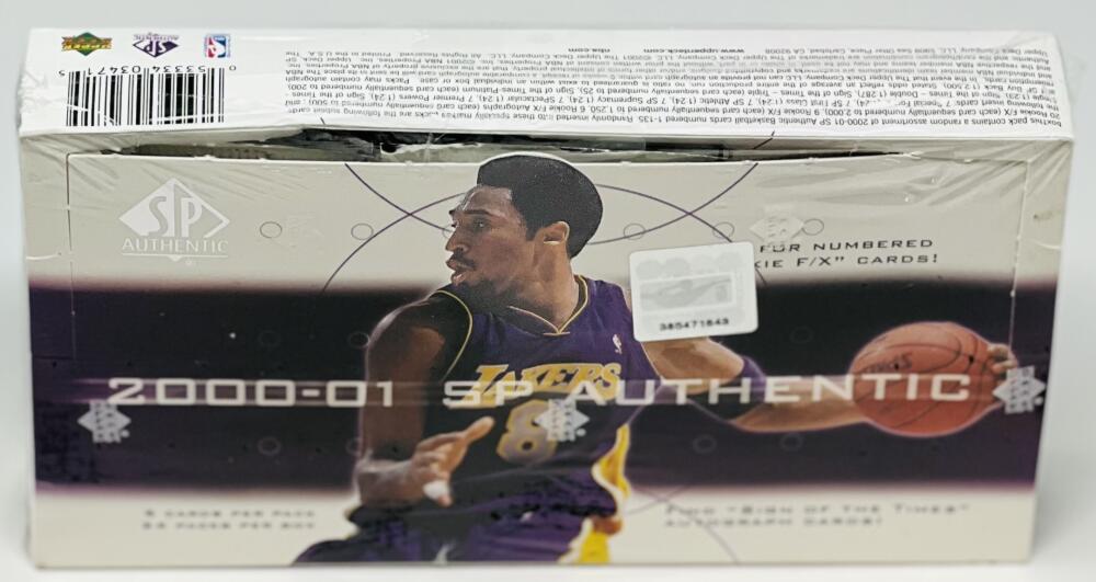 2000-01 Upper Deck SP Authentic Basketball Box Image 5