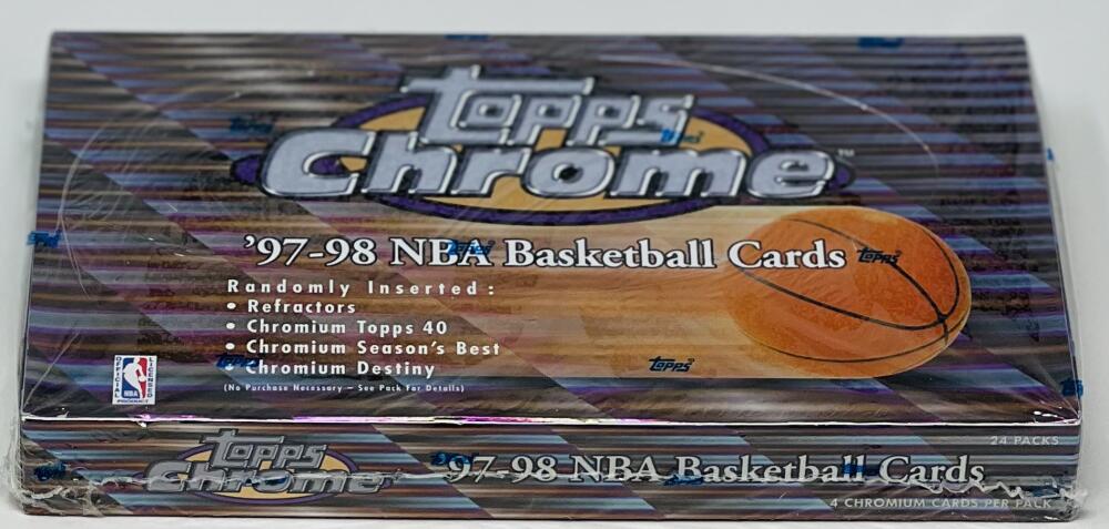 1997-98 Topps Chrome Basketball Hobby Box Image 3
