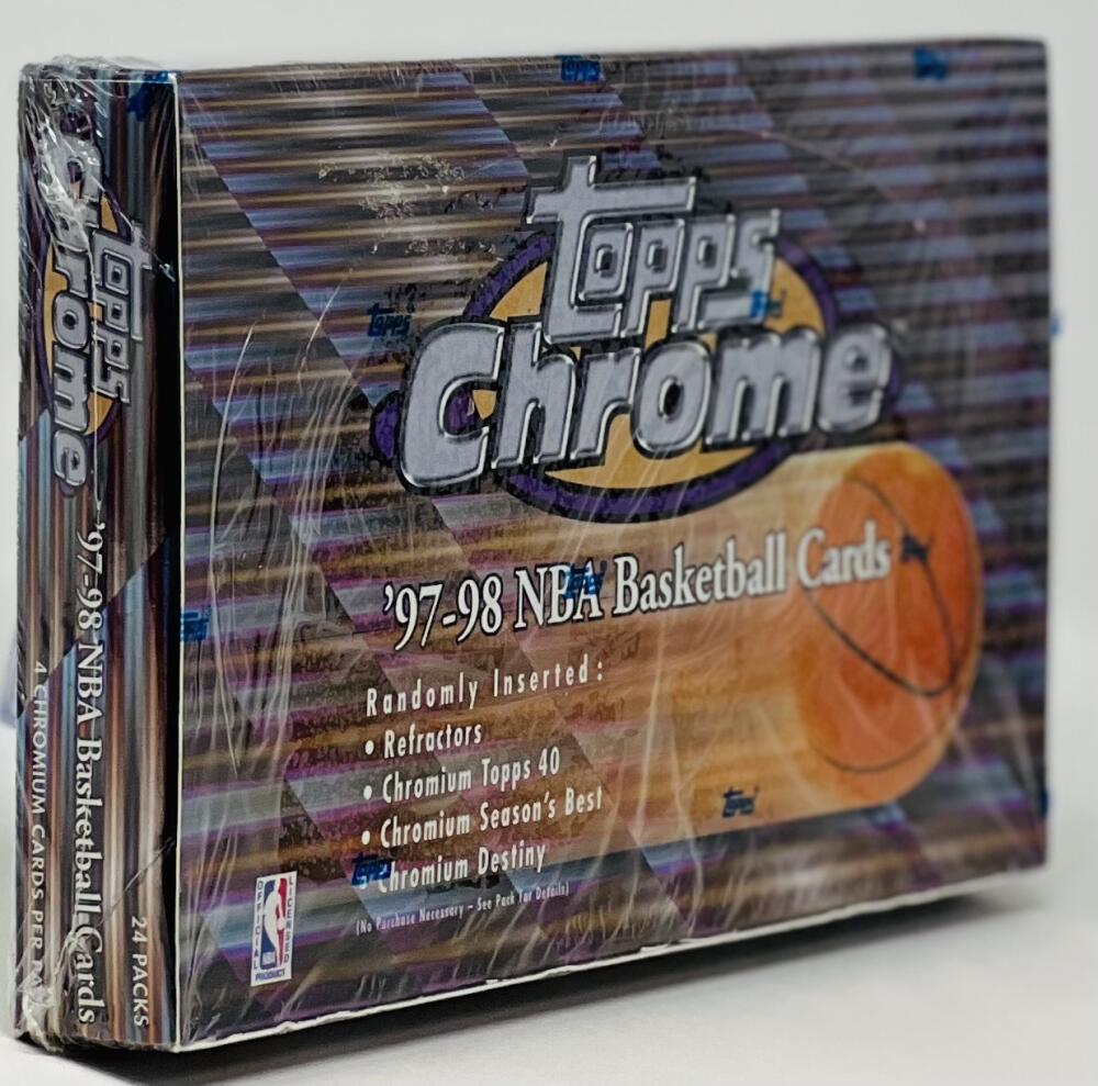 1997-98 Topps Chrome Basketball Hobby Box Image 1