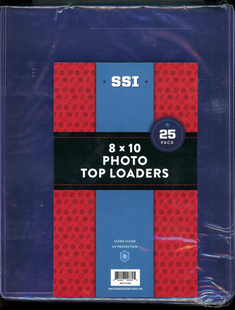 Superior Sports PHOTO Picture Over-Sized Card Top Loader 8x10 25 Pack Image 1