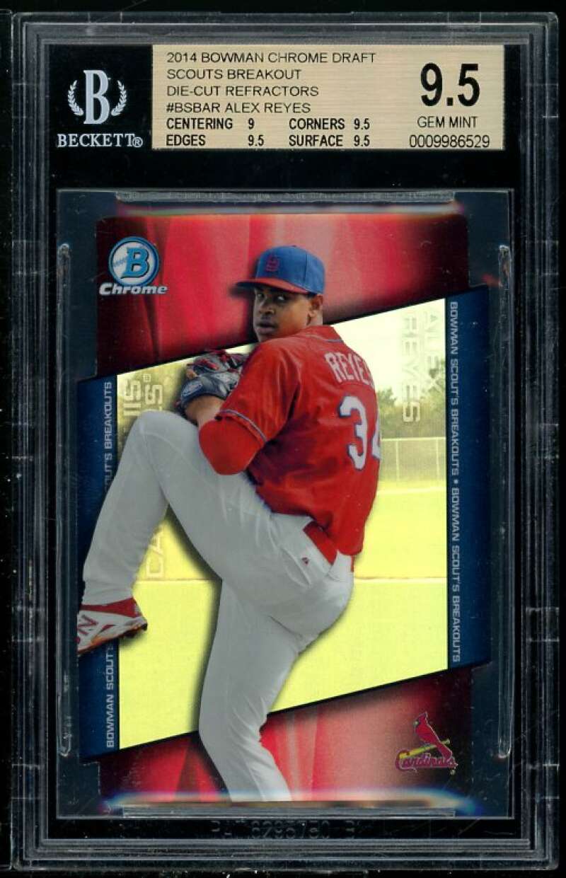 Alex Reyes RC 2014 Bowman Chrome DC Refractors #AR BGS 9.5 (Read Description) Image 1