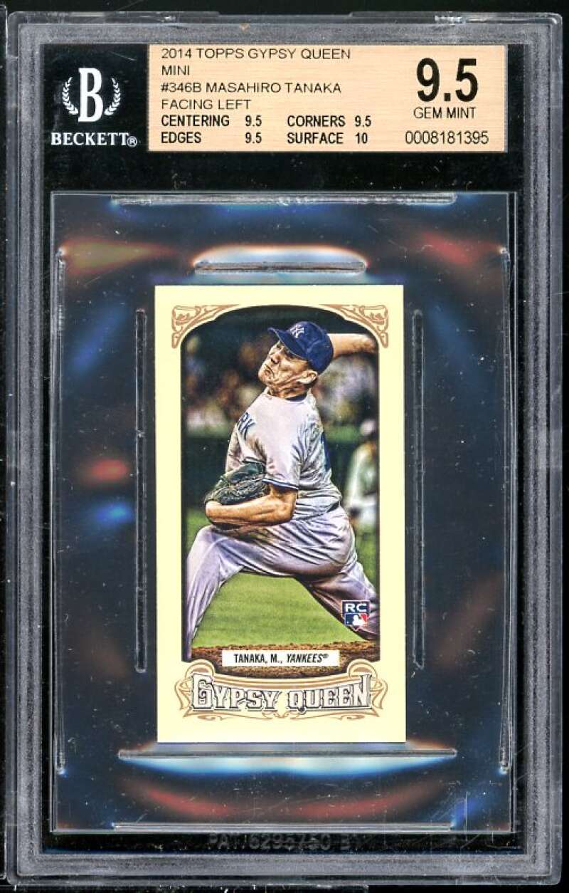 Masahiro Tanaka RC 2014 Topps Gypsy Queen Mini #346 BGS 9.5 (Read Description) Image 1