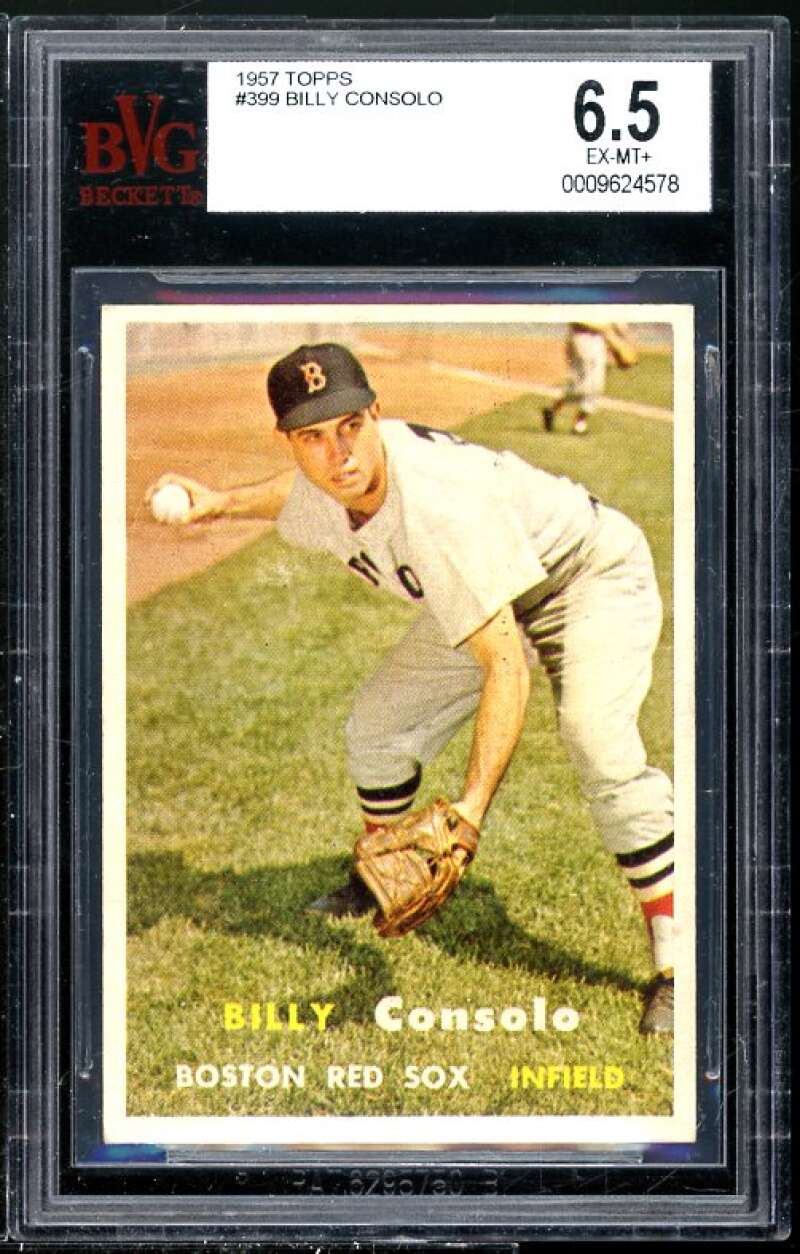 Billy Consolo Card 1957 Topps #399 BGS BVG 6.5 (Read Description) Image 1