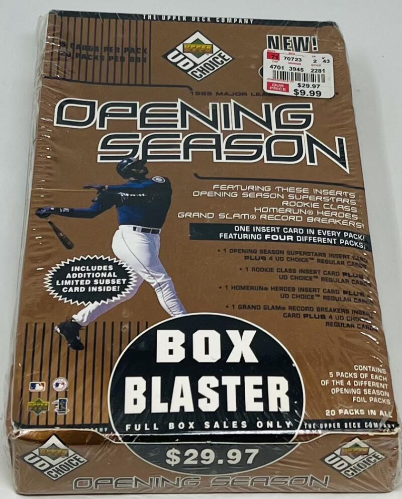 1999 UD Choice Opening Season Baseball Blaster Box Image 1