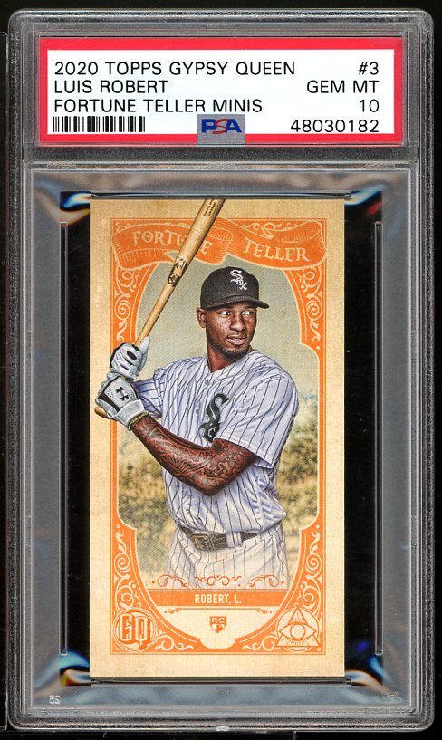 Luis Robert Rookie Card 2020 Topps Gypsy Queen Fortune Teller Minis #3 PSA 10 Image 1