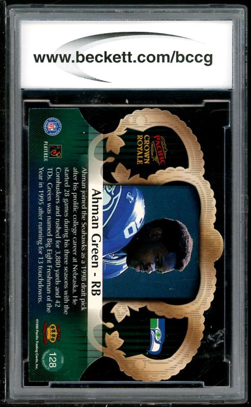 Ahman Green Rookie 1998 Pacific Crown Royale #128 BGS BCCG 10 (Read Description) Image 2