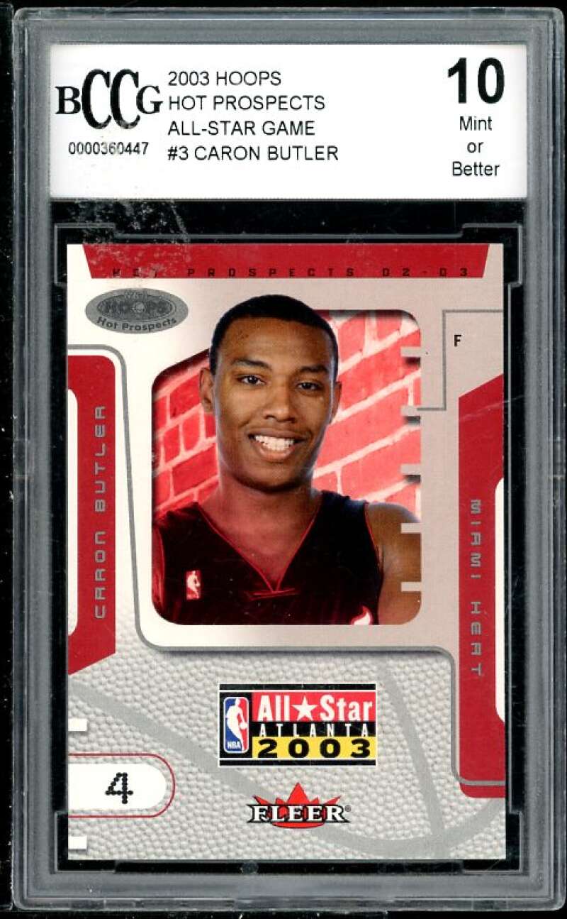 Caron Butler 2003-04 Hoops HP All-Star Game #3 BGS BCCG 10 (Read Description) Image 1