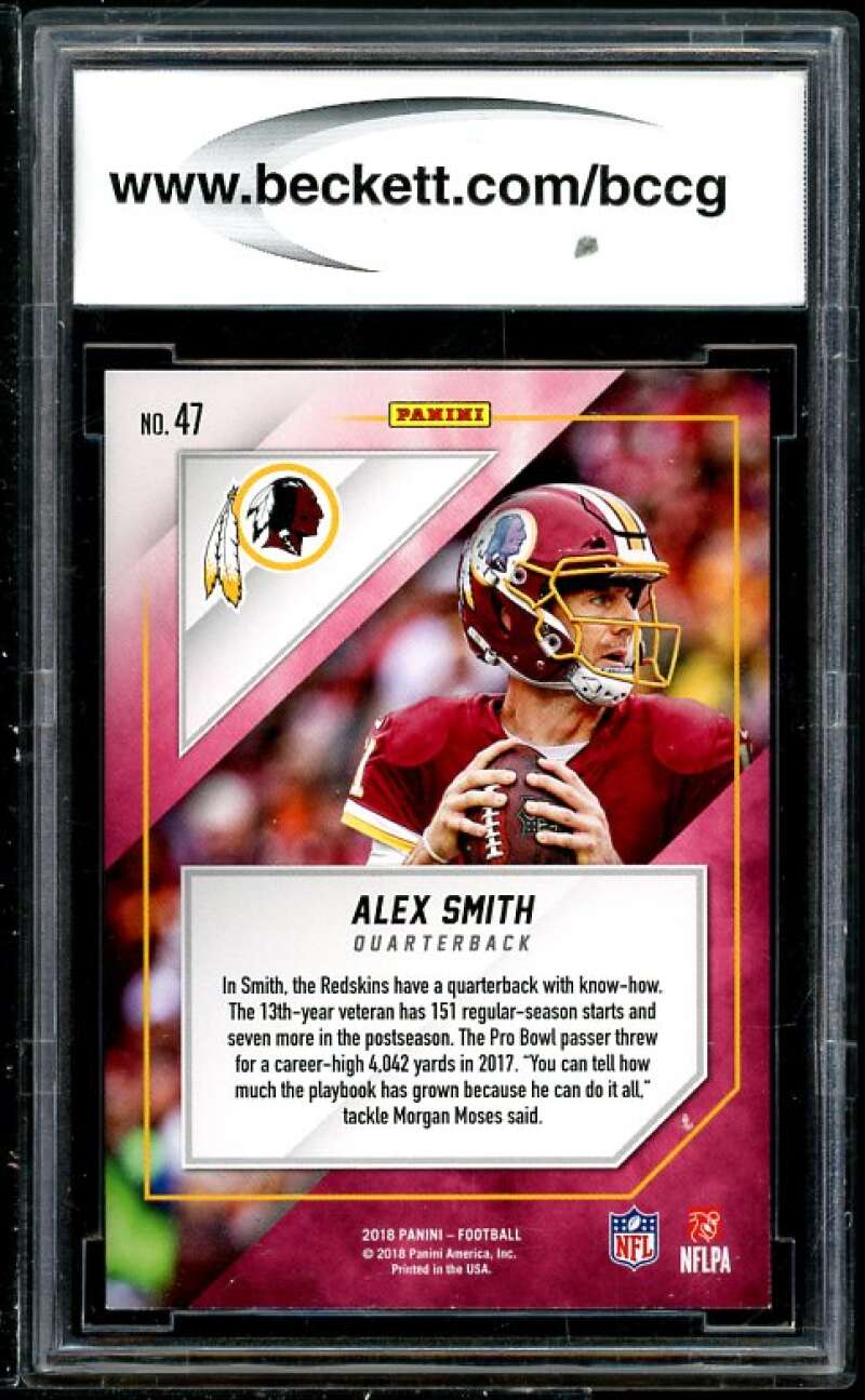 Alex Smith 2018 Panini MJ Holding Exclusive #47 BGS BCCG 10 (Read Description) Image 2