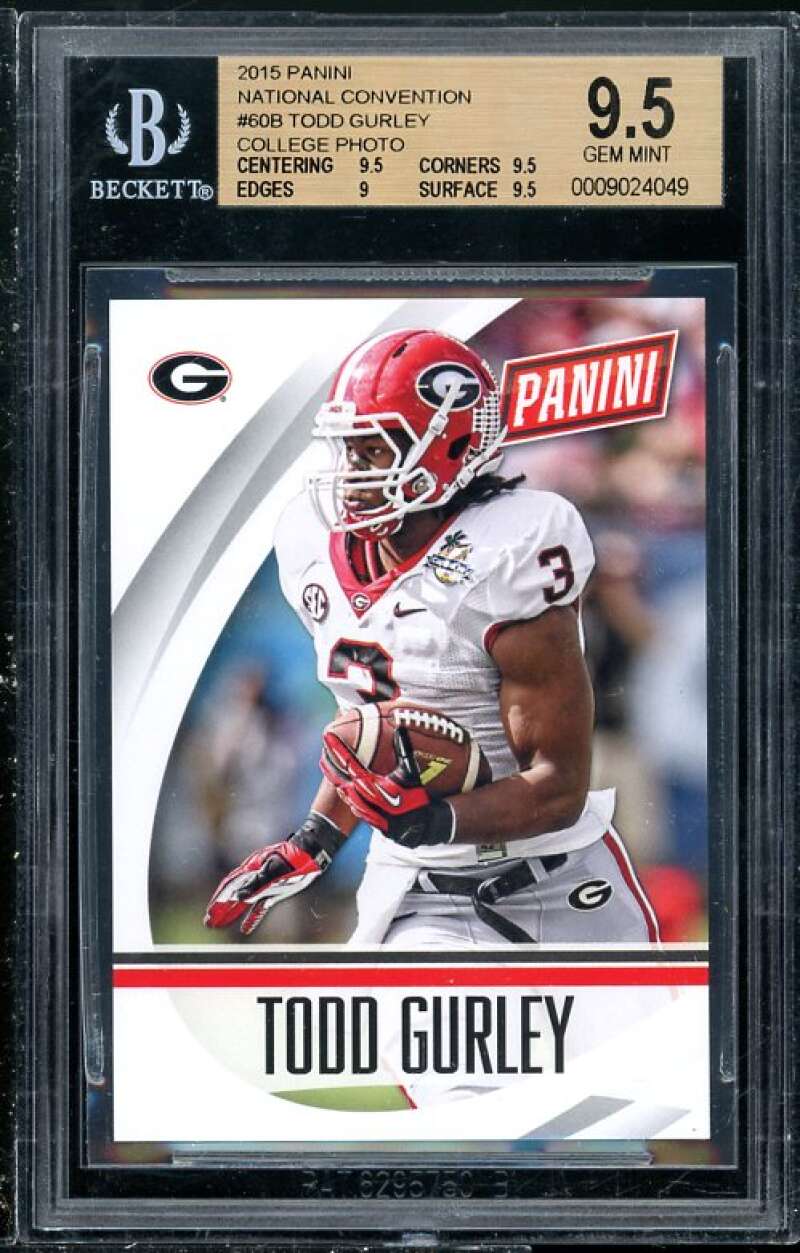 Todd Gurley Rookie Card 2015 Panini National Convention #60 BGS 9.5 (Read) Image 1