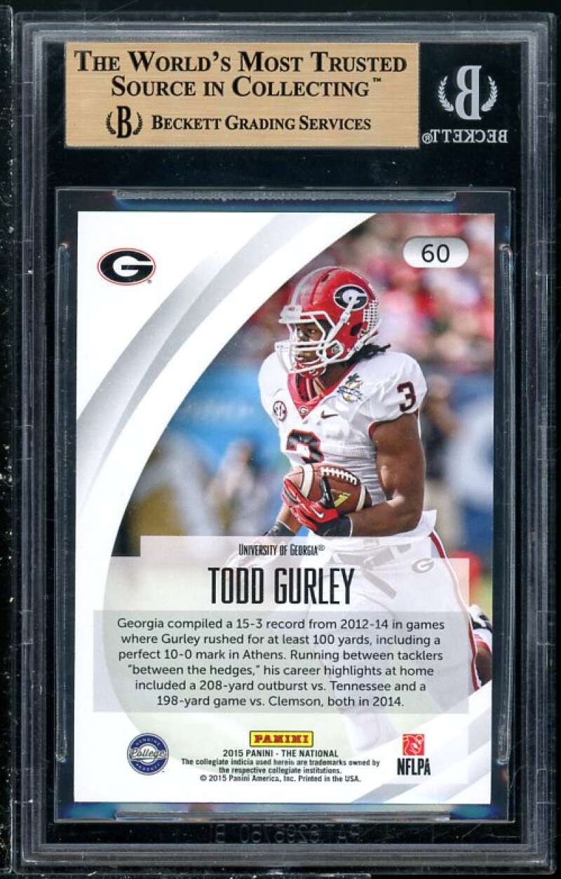 Todd Gurley Rookie Card 2015 Panini National Convention #60 BGS 9.5 (Read) Image 2