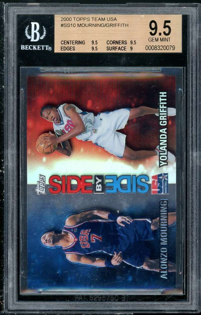 Alonzo Mourning/Yolanda Griffith Card 2000 Topps Team USA #SS10 BGS 9.5 (Read) Image 1